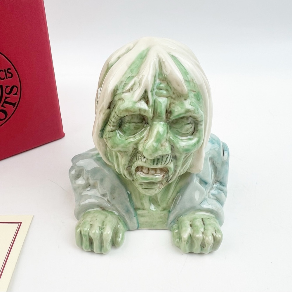 Vintage 2005 Kevin Francis Face Pots The Zombie Green Trinket COA Box 12/225 New